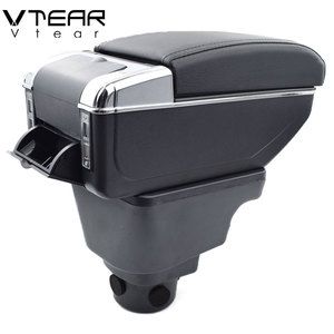 Vtear ที่วางแขนสำหรับ <span class=keywords><strong>Proton</strong></span> <span class=keywords><strong>Persona</strong></span>,ที่วางแก้วที่วางแก้วที่วางเนื้อหาที่เก็บของกลางสองชั้นเพิ่มความสูงด้วย USB - Product Image 5