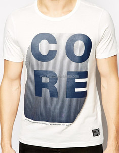 OEM de alta calidad personalizado su logotipo de la marca 100% algodón cuello redondo Camiseta en blanco hombres camiseta lisa Casual hombres camisetas - Product Image 1