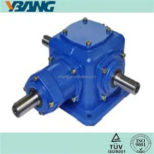 Angle Gearbox T Series Speed Reduction Ratio 2:1 3:1 4:1 5:1 Right Angle Spiral Bevel Gearbox