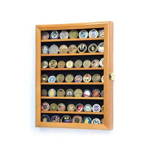 Challenge Coin Display Cases Wooden Coin Display Rack Coins Storage Rack