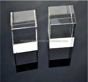 Cầu Nhỏ Bán Buôn Top-Grade K9 Trống Khối <span class=keywords><strong>3D</strong></span> Khắc Laser Pha Lê Thăng Hoa <span class=keywords><strong>Cube</strong></span> Cho Khách Quà Tặng - Product Image 2