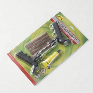 Kit de Herramientas para Reparación de Neumáticos de Coche sin Cámara, 8 Piezas, Herramienta Manual con Cuerdas de Sellado para Reparación de Neumáticos de Coche - Product Image 1
