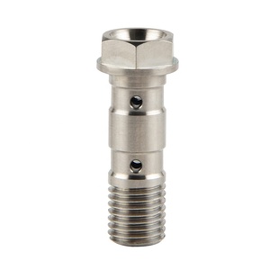 Tornillo Doble <span class=keywords><strong>Banjo</strong></span> de Titanio NiceCNC M10 X 1.25 para <span class=keywords><strong>Yamaha</strong></span> YFZ YFM 250 350 400 450 660 700 - Product Image 5