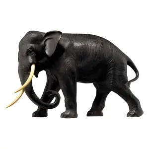 青铜铸造金属大象动物生命大小大型青铜大象雕像