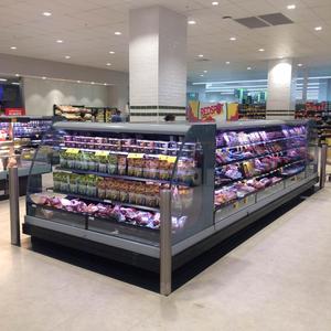 Équipement de réfrigération de supermarché refroidisseur ouvert à 4 côtés rideau d'air à plusieurs étages prix compétitif de l'armoire - Product Image 4