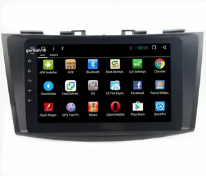 Pemutar DVD Mobil Android Layar Sentuh, Pemutar DVD GPS Sistem Navigasi GPS untuk Suzuki Swift Maruti 2012-2015 Stereo Radio Multimedia