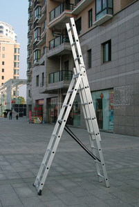 NUEVA combinación de $ number secciones De Aluminio EN131 escalera de paso doble con bisagras de <span class=keywords><strong>metal</strong></span> - Product Image 2
