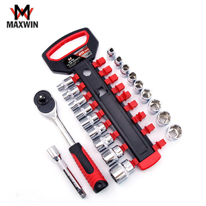 MAXWIN 20 Unids CR-V Juego de Llaves de Vasos Mecánico Profesional 1/2 Llave de Trinquete - Product Image 4