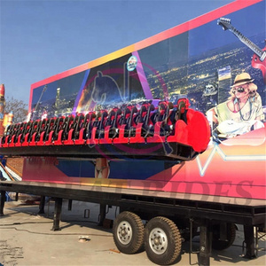 <span class=keywords><strong>Prix</strong></span> usine personnalisé mobile d'attractions jeux 18 sièges vague fou remorque monté fête foraine manèges à vendre - Product Image 1