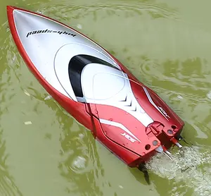 RC Boat H106 2.4 GHz 4CH High Speed 20Km/Jam Remote Control Balap Perahu 150 M Remote Kapal, 180 gelar Flip Water Proof