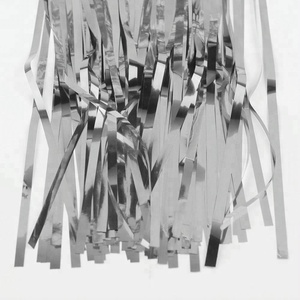 Commercio all'ingrosso di Grandi Dimensioni <span class=keywords><strong>Oro</strong></span> <span class=keywords><strong>Argento</strong></span> Festa di Nozze Sfondo Parete Frangia Foglio di Tinsel Tenda - Product Image 4