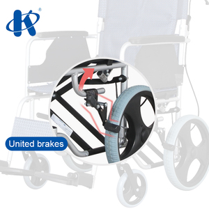 KY865LABJ High Quality 12&quot; PU Rear Wheel Compact Basic <strong>Wheelchair</strong> <strong>Bariatric</strong> Medicare Foldable Backrest Aluminum <strong>Wheelchair</strong>