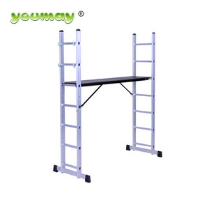 EN131 Échelle d'échafaudage grande remise <span class=keywords><strong>7</strong></span> étapes totales Échelle d'échafaudage mobile en aluminium - Product Image 1