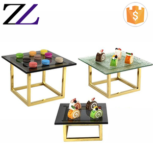 Pantalla <span class=keywords><strong>de</strong></span> Buffet para <span class=keywords><strong>restaurante</strong></span> árabe, Juego <span class=keywords><strong>de</strong></span> 3 piezas, elevador <span class=keywords><strong>de</strong></span> postres, espejo escalonado <span class=keywords><strong>de</strong></span> oro, servir pastel, buffet, pasas y elevación - Product Image 4