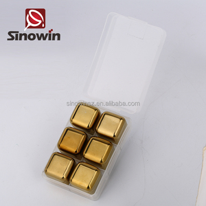<span class=keywords><strong>6</strong></span> unids Acero inoxidable Chilling cubos de hielo reutilizables piedras para Scotch Whisky con caja de regalo - Product Image 3