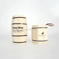 Baril d'emballage de grain de café en bois de chêne d'impression personnalisée