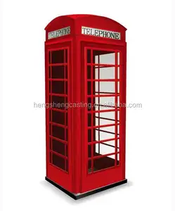 Retro European style london phone booth iron crafts