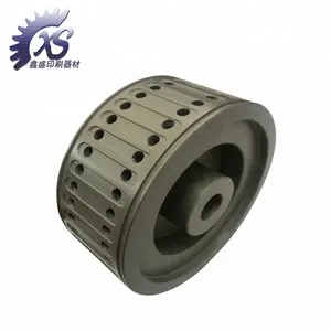 Stahl roda de sucção máquina dobrável 233-028-01-00 máquina dobrável peças de reposição roda à vácuo