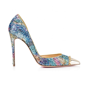 Commercio all'ingrosso Su Ordinazione di Scintillio Delle Donne <span class=keywords><strong>Tacco</strong></span> Alto Pompe di <span class=keywords><strong>Scarpe</strong></span> Da donna <span class=keywords><strong>scarpe</strong></span> di moda - Product Image 3