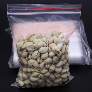 Mini sacos para embalagem de alimentos, plástico transparente com garra para zíper, selável, automática, poly
