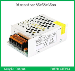 Fuente de alimentación conmutada por S-25-12, 12V2A, CC, voltaje constante, 12V25W, barra de luz LED, monitorización dedicada
