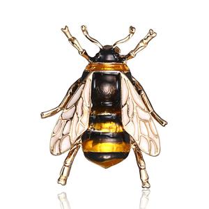 Beste Verkopen Groothandel Dier Broche Sieraden Metal Enamel <span class=keywords><strong>Bee</strong></span> Broche Pin - Product Image 1