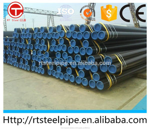 Tubo de acero de carbono a negro pintado Biselado/Plano extremos Tapa de plástico a ambos lados API - Product Image 4