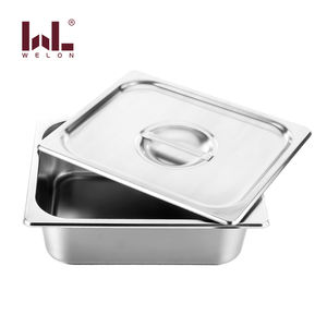 अमेरिकी प्रकार के जीएन कंटेनर 1/2 स्टेनलेस स्टील 201 के साथ स्टेनलेस स्टील के लिए रेस्तरां और गैस्ट्ररोनॉर्म ट्रॉली जी पैन के लिए रेस्तरां की आपूर्ति - Product Image 2
