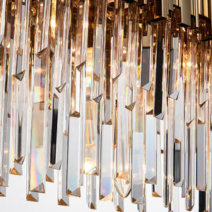 Big Home Beleuchtung Kristall Led Kronleuchter Decken leuchte Luxus K9 Kristall Kronleuchter & Pendel leuchten Gold - Product Image 4