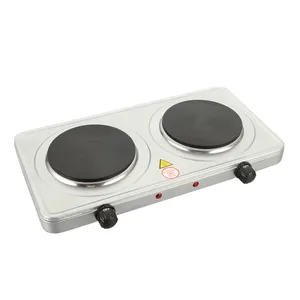 Plate Household Appliances Electric Double Burner 2000w Coffee Cup Hot Plate Double Iron 220-240V Metal Home Appliances OEM