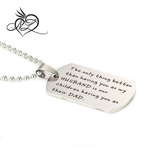 L'unica cosa migliore che avere te come <span class=keywords><strong>mio</strong></span> <span class=keywords><strong>marito</strong></span> è che i nostri figli ti hanno come loro collana in acciaio inossidabile papà - Product Image 2