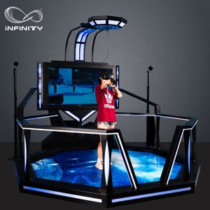 เครื่องจำลองความเป็นจริงเสมือน 9 มิติ ราคาเครื่องเล่นเกมยิงปืน VR แบบ Move สำหรับสวนสนุก - Product Image 5