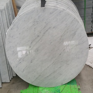 600*600 carrara blanco piedra redondo café mesa para la habitación - Product Image 4