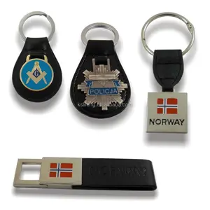 Key FOB Großhandel Keychain Leder Schwarz Freimaurer Keychain