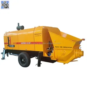 concrete hydraulic piston stationary concrete trailer pump with factory price