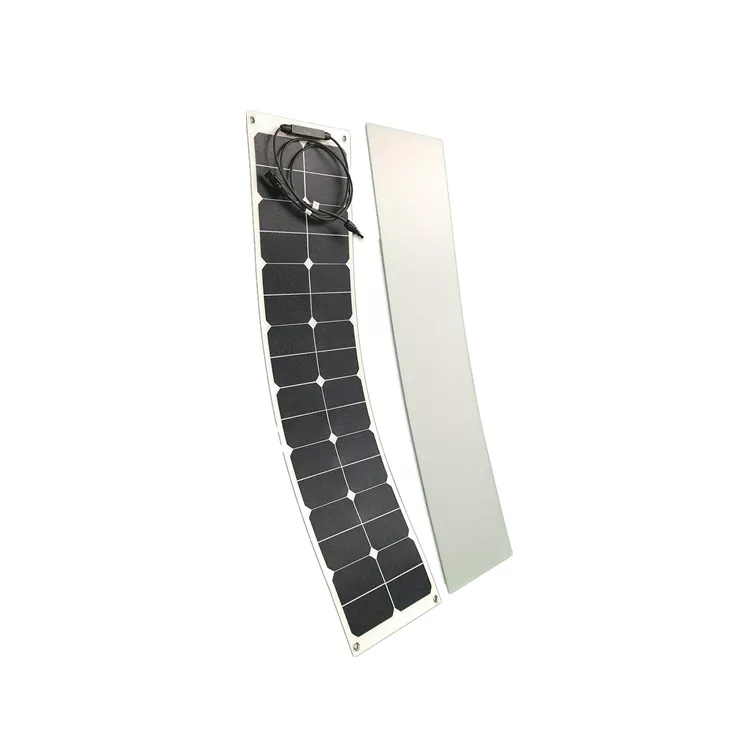 50W غير متبلور السليكون لوحة رقيقة مرنة لوحة طاقة شمسية الصين ، مرنة الشمسية