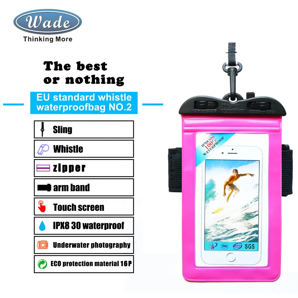 กระเป๋าโทรศัพท์มือถือกันน้ำ,กระเป๋ากันน้ำแบบใสอเนกประสงค์สำหรับ iPhone 7 8 Plus X Xr Xs Max 11 Pro 12
