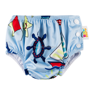 PUL tessuto impermeabile assorbente nuoto pannolino nuoto pannolino pantaloni nuoto pannolini <span class=keywords><strong>per</strong></span> bambini - Product Image 6