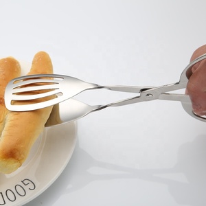 Ciseaux <span class=keywords><strong>en</strong></span> acier inoxydable <span class=keywords><strong>pour</strong></span> buffet d'hôtel, pinces à buffet, pinces à pain <span class=keywords><strong>en</strong></span> métal <span class=keywords><strong>pour</strong></span> <span class=keywords><strong>la</strong></span> <span class=keywords><strong>cuisine</strong></span> à domicile et ustensiles de barbecue, écumoire - Product Image 2