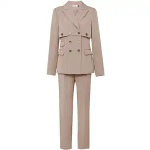 Costume formel pour femmes, personnalisé, costume avec <span class=keywords><strong>pantalon</strong></span>, smoking pour dames, <span class=keywords><strong>violet</strong></span>, vente en gros - Product Image 1