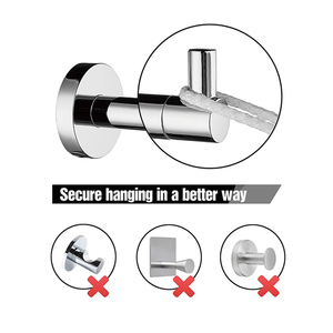 <span class=keywords><strong>Hf</strong></span> hiện đại nhiệm vụ nặng nề 304 thép không gỉ treo tường áo giá móc tường tổ chức - Product Image 3