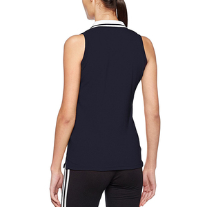 Polos sin mangas para <span class=keywords><strong>mujer</strong></span> con cuello en V personalizados en <span class=keywords><strong>blanco</strong></span> importado de China a la última moda - Product Image 4