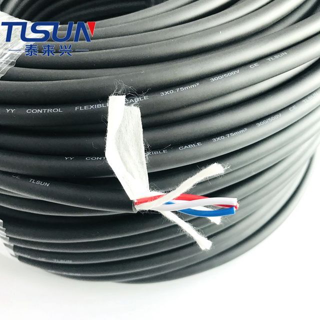 YY 0.75mm2 Bare Soft Copper PVC Sheath Flexible Control Cable