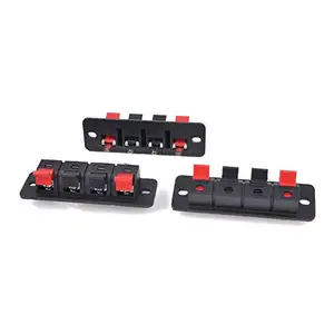 4Positions Connector Terminal Push in Jack Spring Load Audio Speaker Terminals WP2-4 4-position spring termina