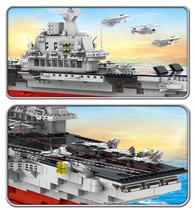 Lele – porte-avion Brother Liaoning, modèle à assembler, blocs de construction de navires de guerre, <span class=keywords><strong>jouet</strong></span> - Product Image 3