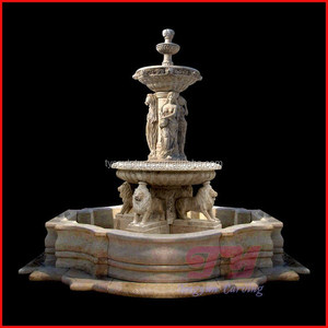 Natural Stone Animal Sculpture <strong>Water</strong> <strong>Feature</strong> Ornaments Garden White Marble <strong>lion</strong> <strong>Head</strong> <strong>Water</strong> Fountain