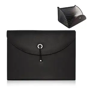 Creative Office Zubehör Leder Erweitern des Datei ordners Taschen Akkordeon Document Organizer