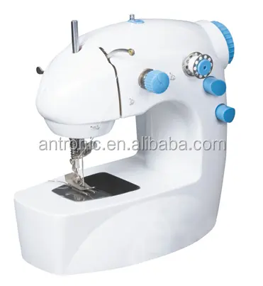 Mini máquina de coser ABS portátil para el hogar, ATC-203, con control de dos velocidades, CE/ROHS