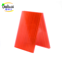 Feuille de Polycarbonate à triple paroi Plan de serre verte feuille de Polycarbonate Anti Uv 10 Mm pour serre