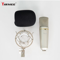 Microphone USB pour système de conférence audio/vidéo numérique sans fil, accessoires pour instruments de musique, batterie, guitare (Phantom 48v
